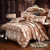 Golden Coffee Luxury King Size Bedding Set