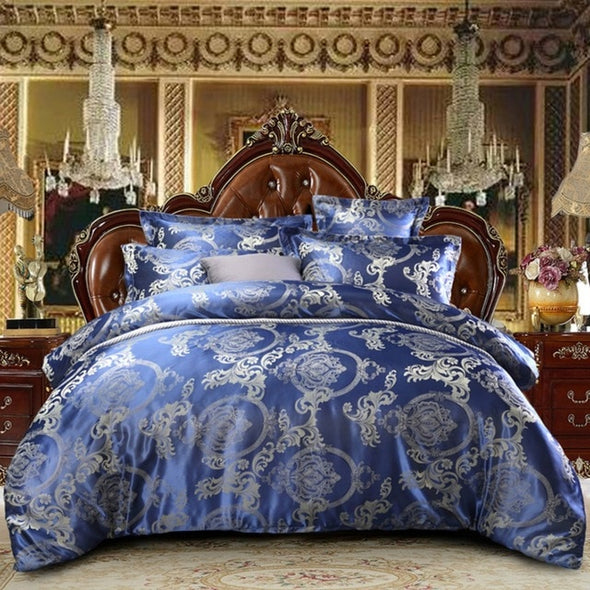 Blue Pearl Luxury King Size Bedding Set